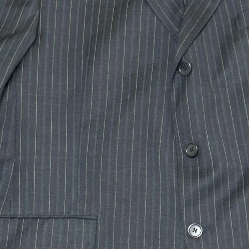 Daniel Cremieux Loro Piana Pinstripe Blazer Mens 46R Wool Suit Jacket USA Made